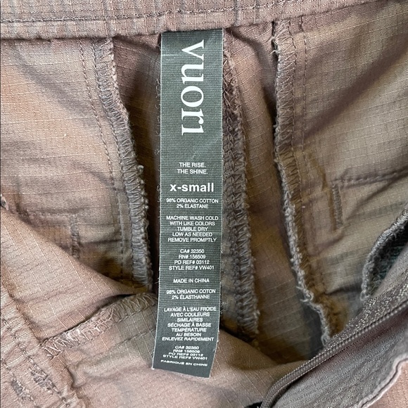 Vuori Cotton Ripstop Terracotta Pink Drawstring Pants - Picture 2 of 9